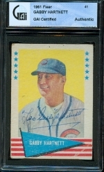 Gabby Hartnett Autographed Card (Chicago Cubs)
